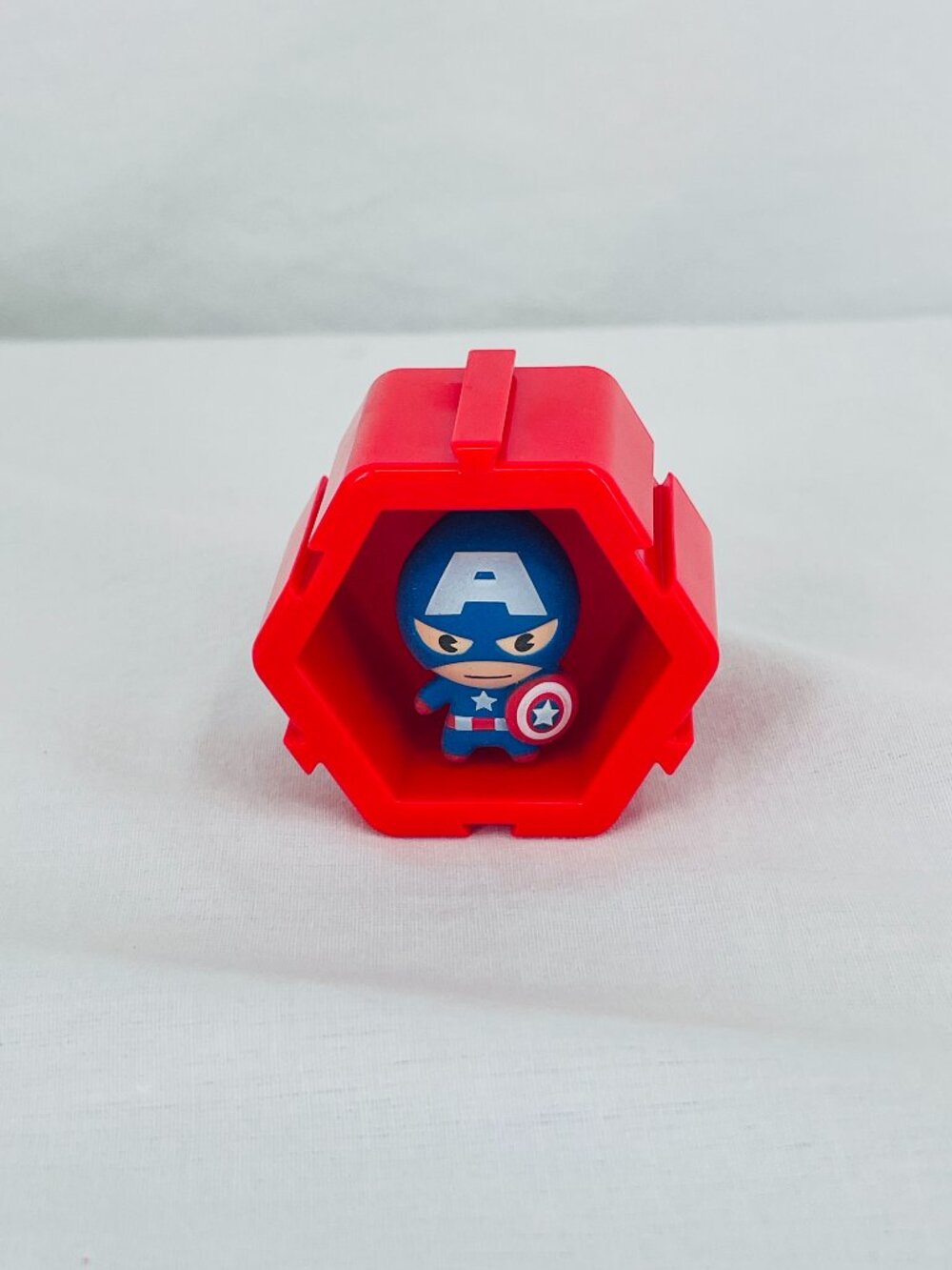 Marvel Nano Pod Captain America Mini Figure in Red Container